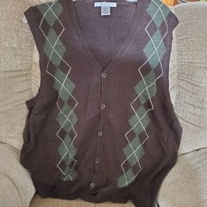 Men's Brown Sweater Vest